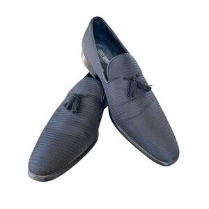 Stacy Adams Men's Tazewell Tassel‎ Slip-On Black Loafer Dress Shoes Size 13